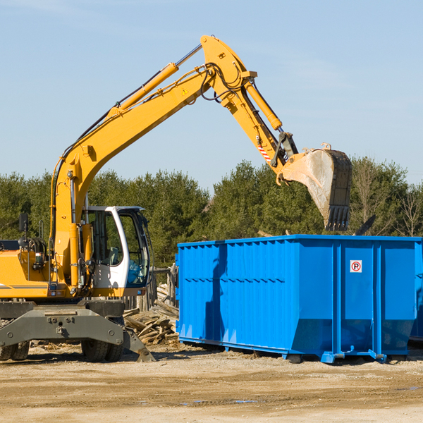 are there any restrictions on where a residential dumpster can be placed in Caryville Tennessee